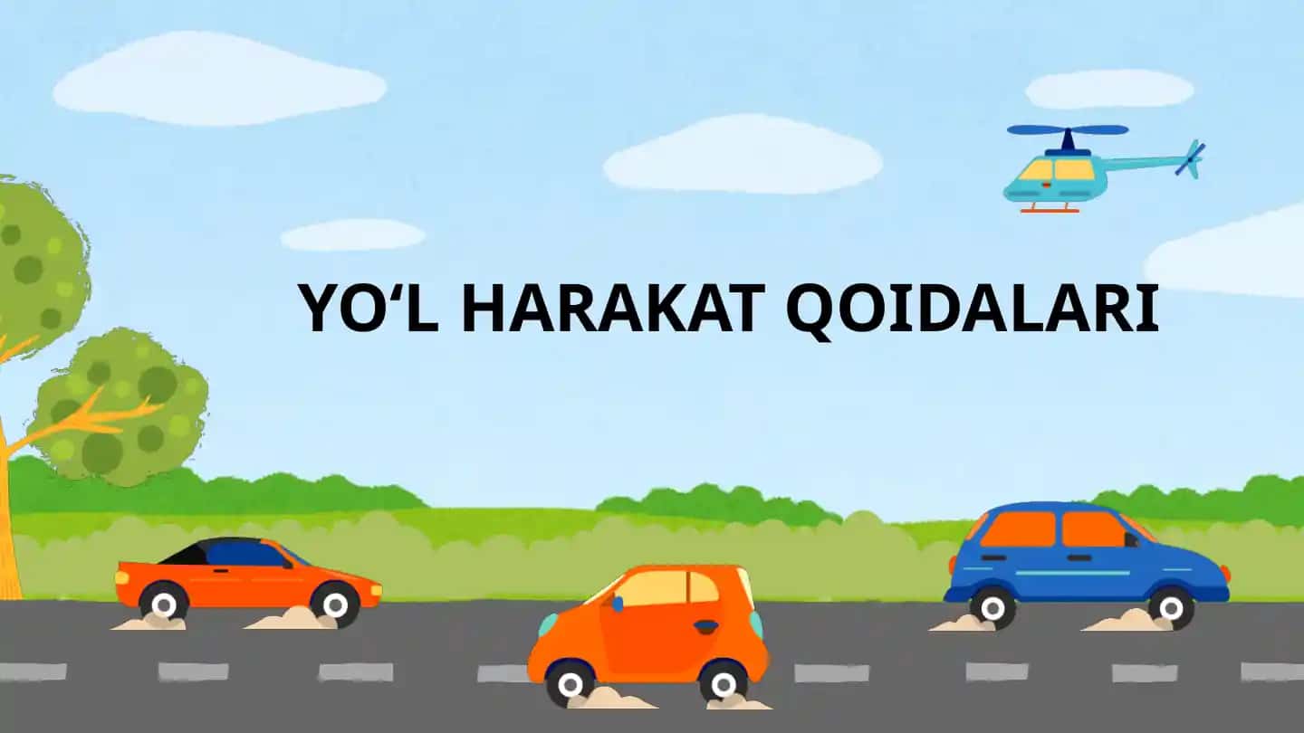YOʻL HARAKAT QOIDALARI 1