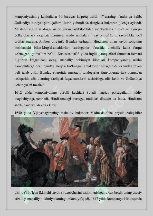Ost-Indiya  kompaniyasining  Angliya  tashqi  siyosatida  tutgan 24 8