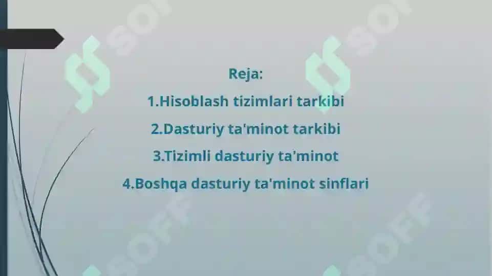 Hisoblash tizimlari tarkibi 2