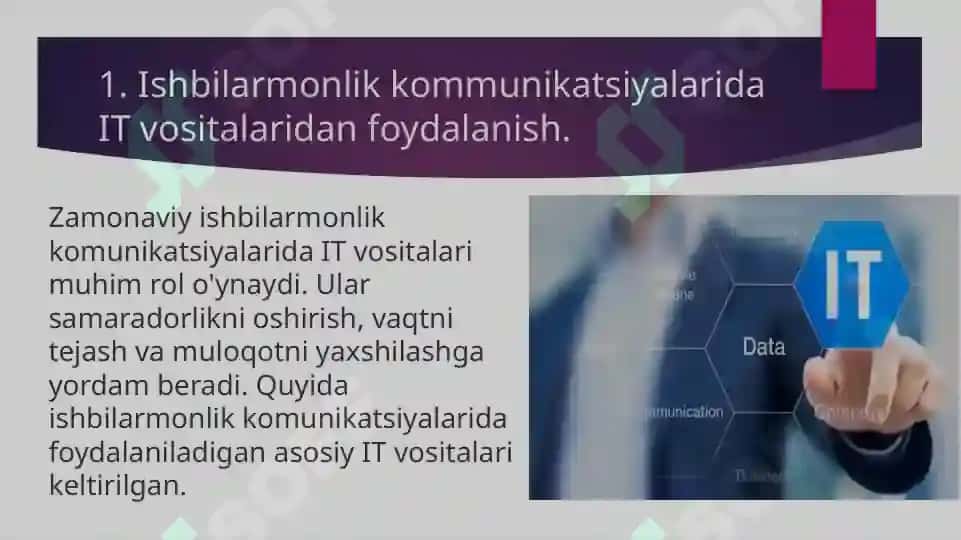Ishbilarmonlik kommunikatsiyalari 2