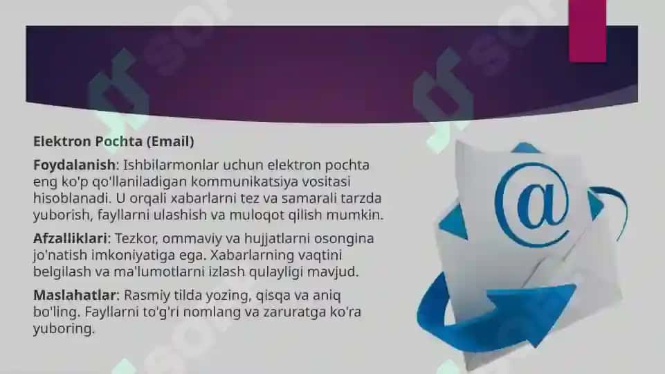 Ishbilarmonlik kommunikatsiyalari 3