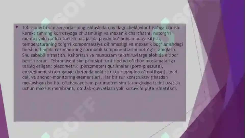 Zamonaviy tebranuvchi sim gʻalveolar 8