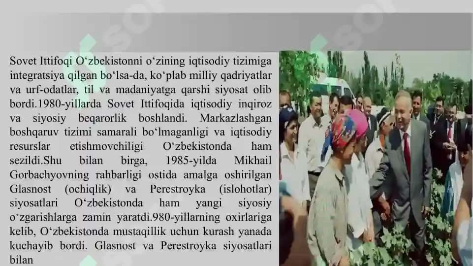 O’zbekiston mustaqilligini qo’lga kiritish tomon yo’l tutishi 3