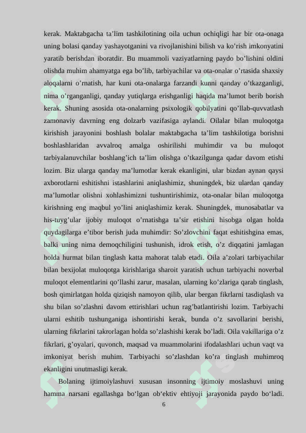 Pedagogning bolalarning ijtimoiylashuvidagi roli 6