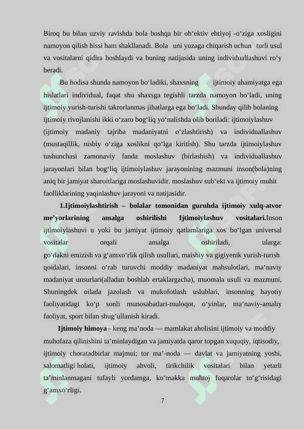 Pedagogning bolalarning ijtimoiylashuvidagi roli 7