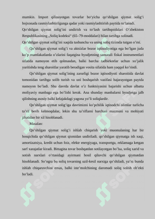Qoʻshilgan qiymati soliqning stavkasi. Qoʻshilgan qiymat soligʻini toʻlash va hisob kitoblarni taqdim etish muddatlari. 4
