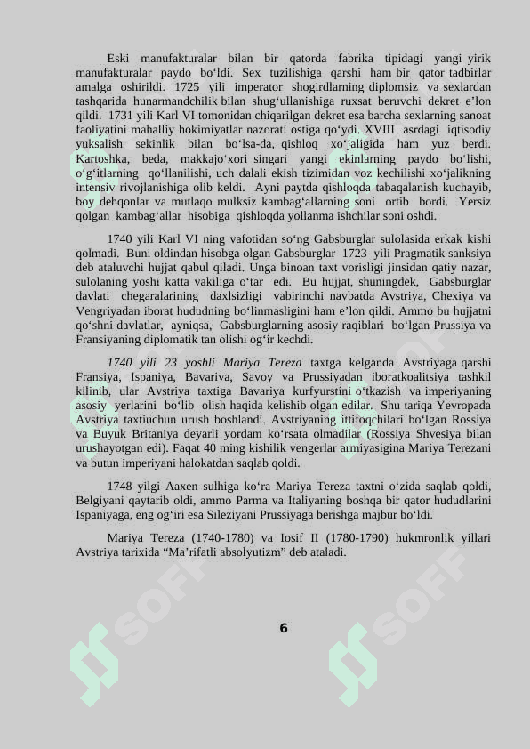 XVIII ASR OXIRIDAN  ХIХ ASR 60-YILLARIDA AVSTRIYA IMPERIYASI 6