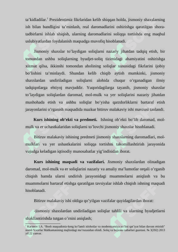 Jismoniy shaxslardan olinadigan mol-mulk solig’i va uning ahamiyati 4