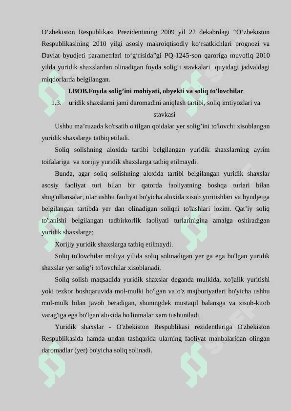 Yuridik shaxslardan olinadigan yer solig’i 4
