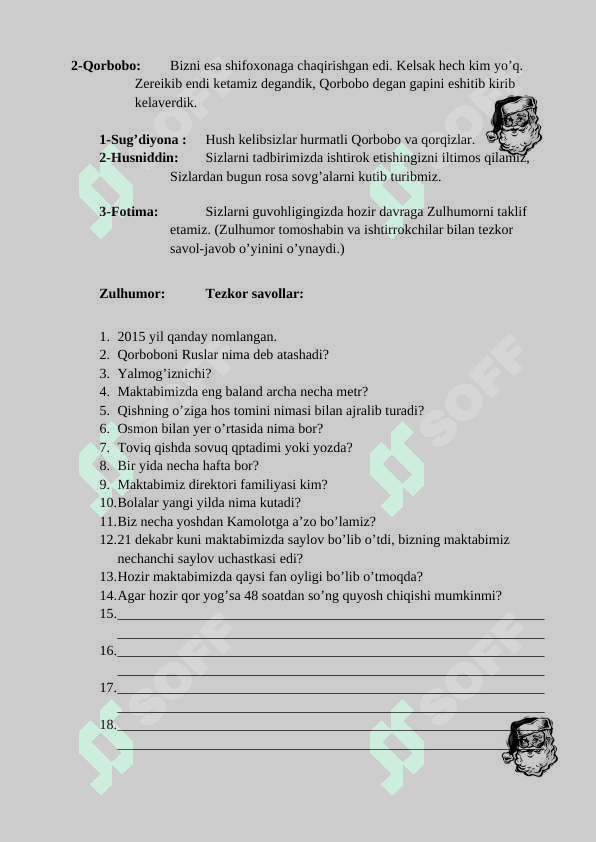 Yangi yil tadbir senariysi 4