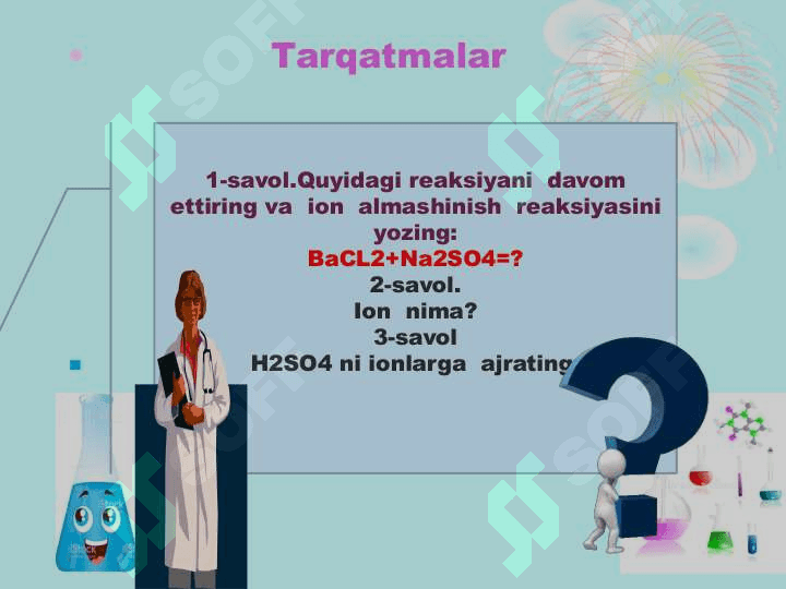 Tuzlar gidrolizi 8