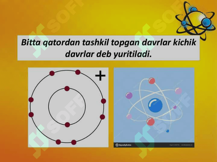 Kichik davr elementlarning atom tuzilishi 3