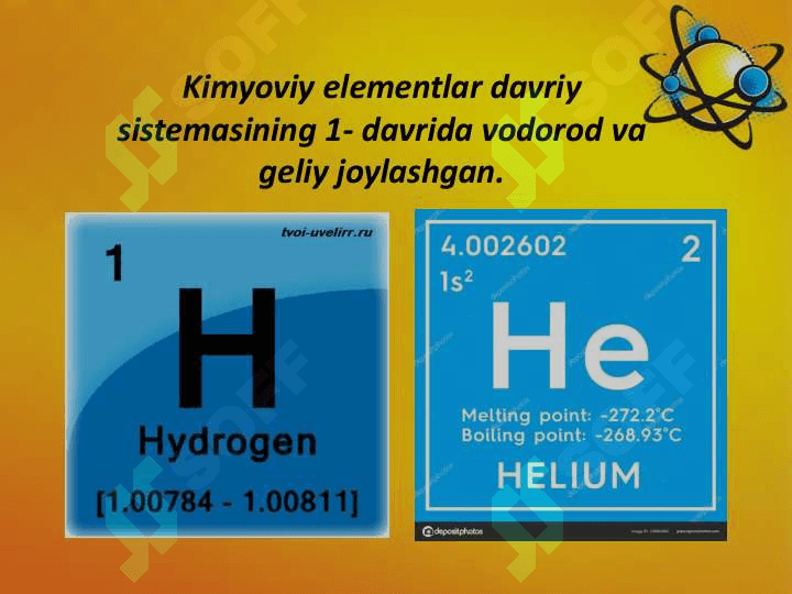 Kichik davr elementlarning atom tuzilishi 4