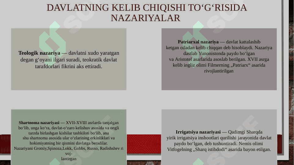 Ingliz faylasuflari (T. Gobbs va J. Lokk) erkinlik, huquq va davlatning o’zaro aloqadorligi haqida 3