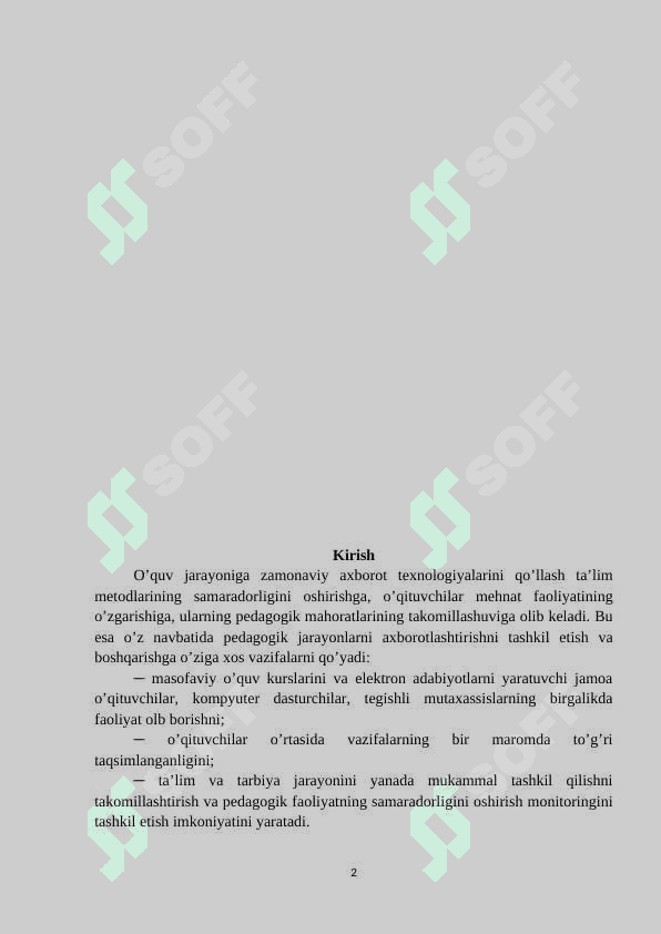 FIZIKA TA’LIMIDA AXBOROT TEXNOLOGIYALARINI JORIY QILISH” 2