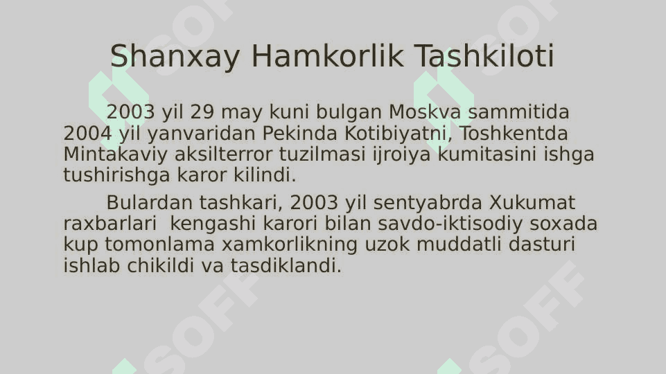 Shanhay hamkorlik tashkilotining Samarqand sammiti mohiyati va ahamiyati 6