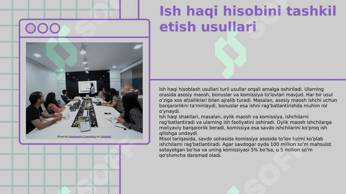 Mehnat va ish haqi hisobini tashkil etish... 5