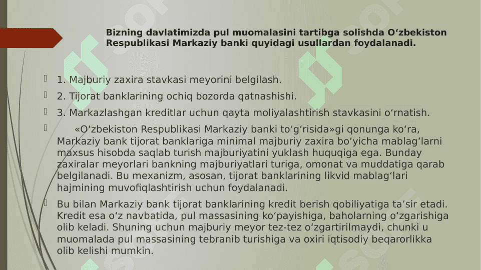 PUL MABLAG‘LARI VA HISOB KITOBLAR HISOBI 7