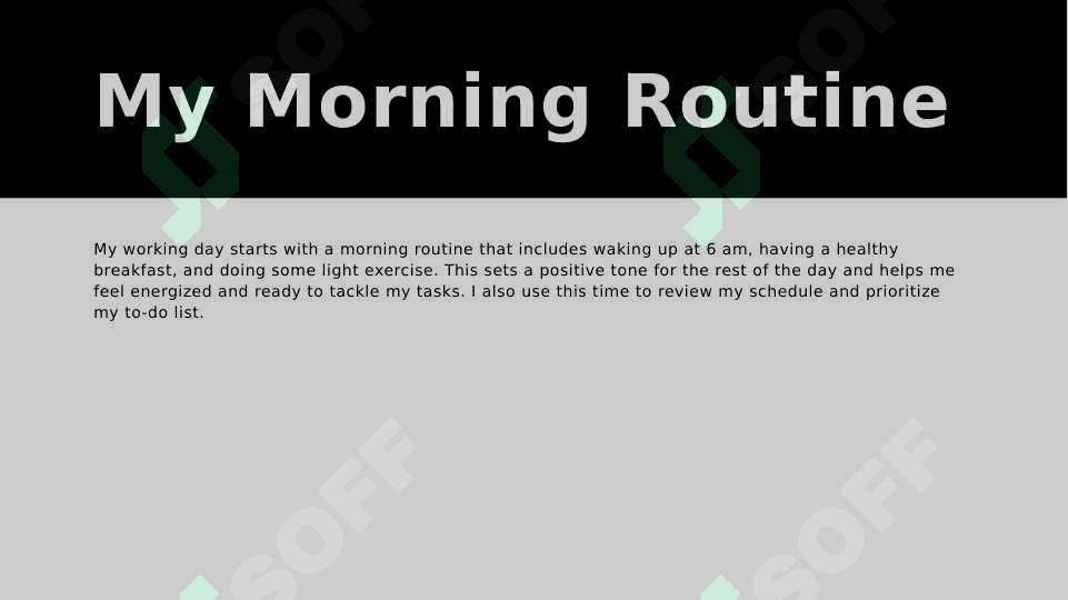MY WORKING DAY 3