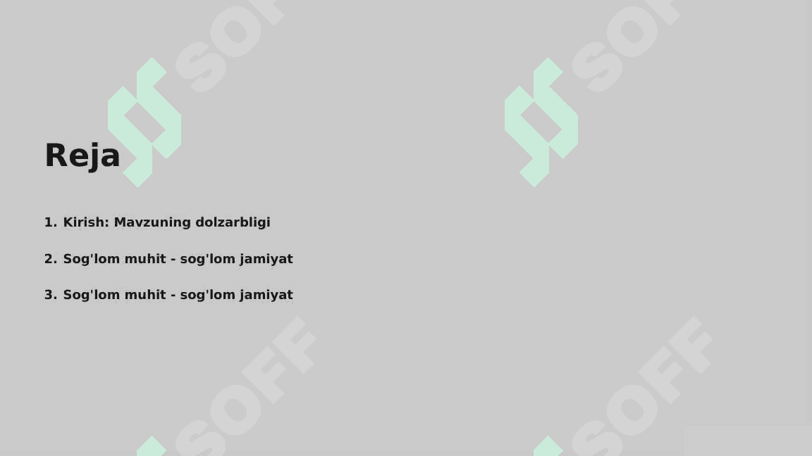 Sog'lom muhit sog'lom avlod. Tibbiyot xodimlarining ma'naviyati 2