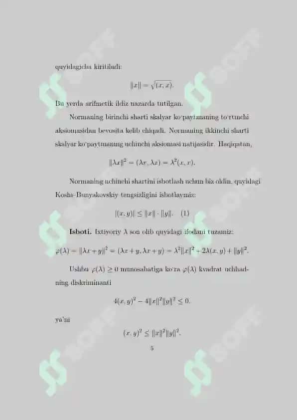 SHMIDTNING ORTOGONALLASHGAN JARAYONI 5