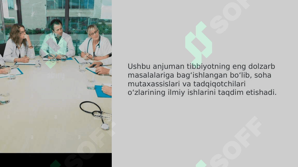 Tibbiyotning dolzarb masalalariga bag‘ishlangan ilmiy-amaliy anjuman materiallari bilan tanishish 3