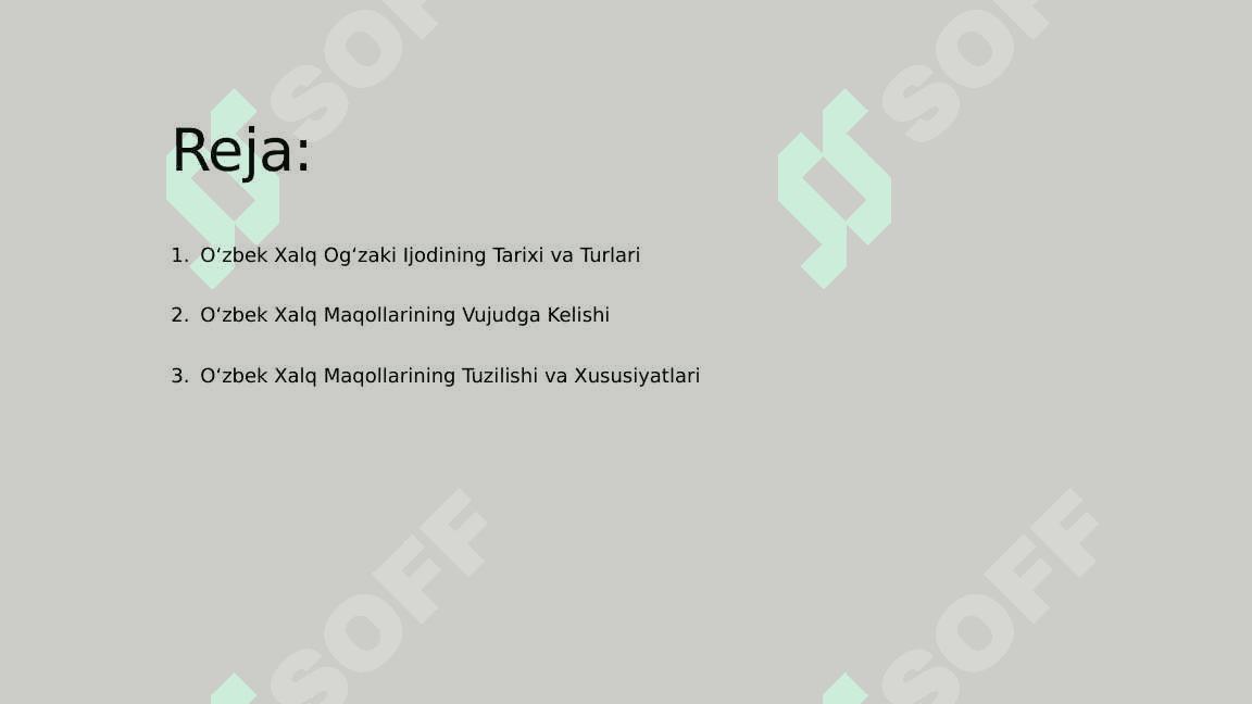 Xalq og‘zaki ijodi.O‘zbek xalq maqollari va ularning tarbiyaviy ahamiyati 2