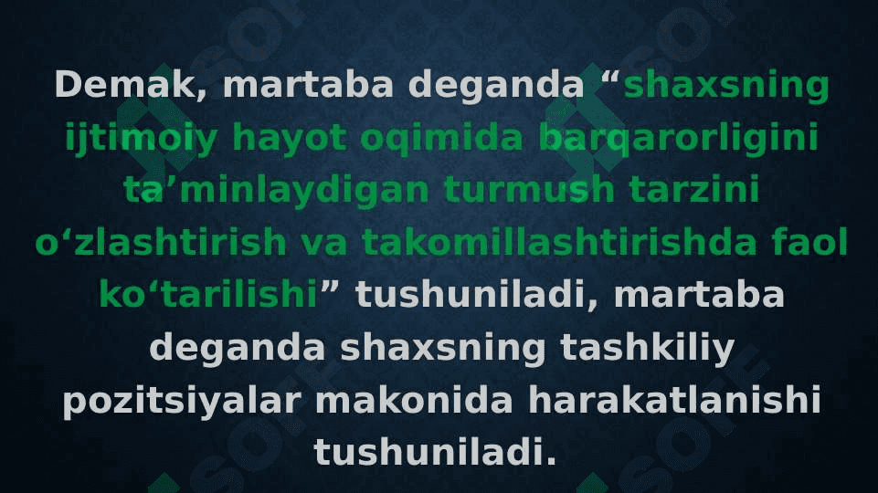 MARTABA TASHKILIY XULQNING ELEMENTI SIFATIDA pptx 4