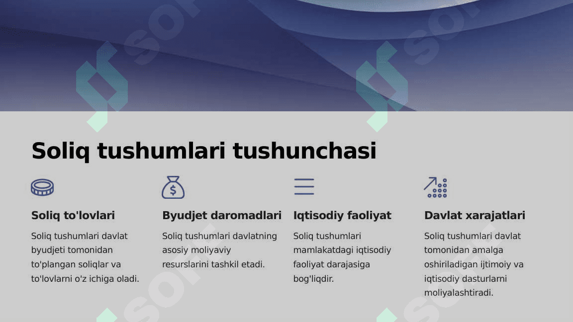 Soliq tushumlarini tahlil qilish 2