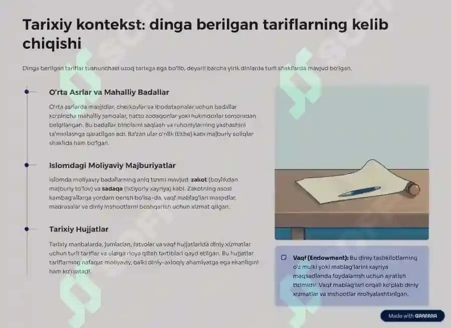 Dinga berilgan tariflar 3