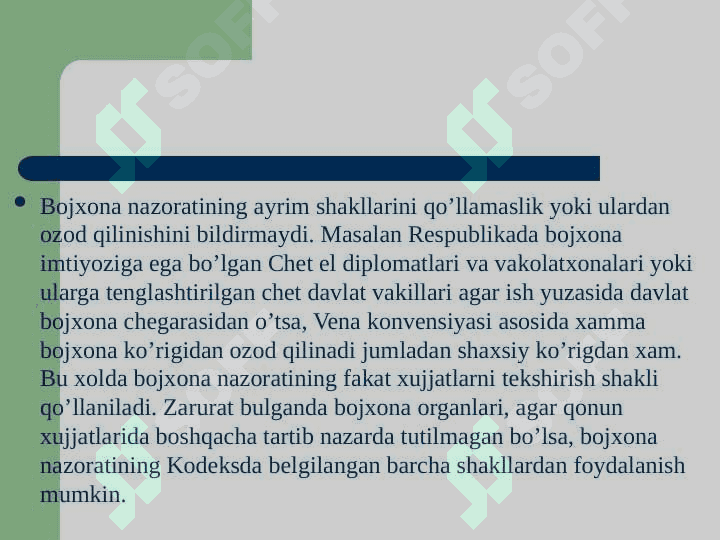 BOJXONA NAZORATINING TAMOYILLARI VA SHAKILLARI pptx 4