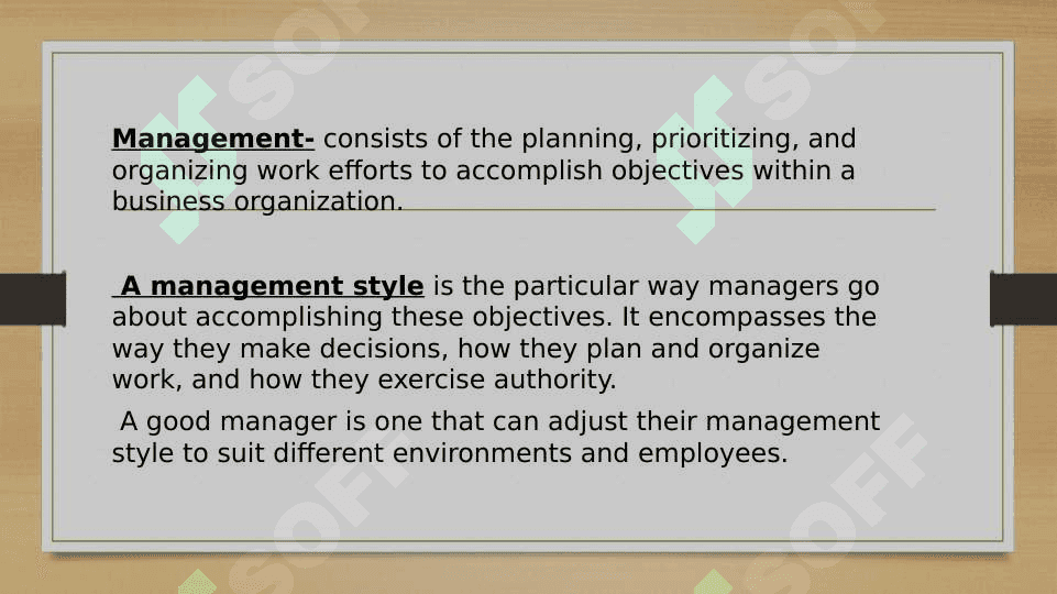 Management styles 2