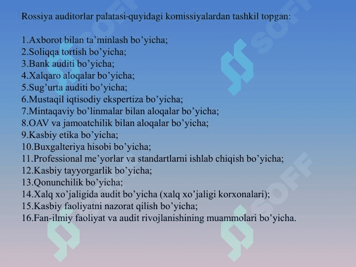 MDH davlatlarida auditorlik faoliyati 6
