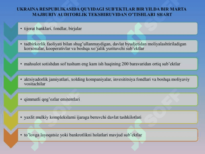 MDH davlatlarida auditorlik faoliyati 8