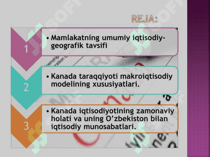 KANADA  MAMLAKATI IQTISODIYOTI 2