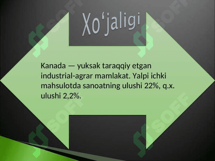 KANADA  MAMLAKATI IQTISODIYOTI 8