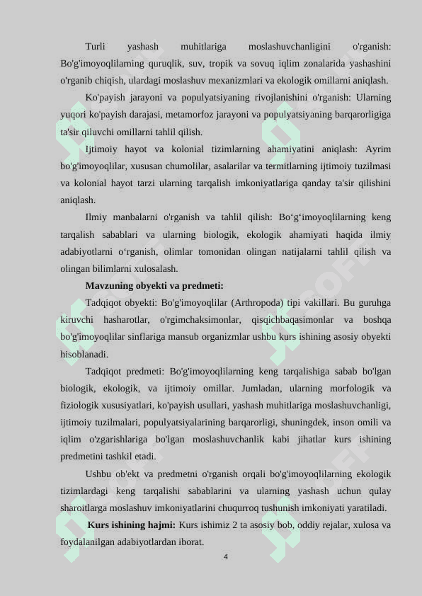 Bo'g'imoyoqlilarning keng tarqalish sabablari 4