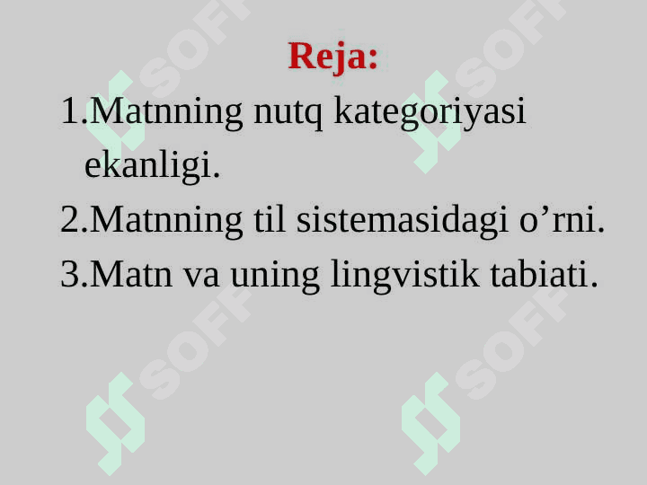 «Matnning lingvistik tahlili» kursining maqsad va vazifalari 2