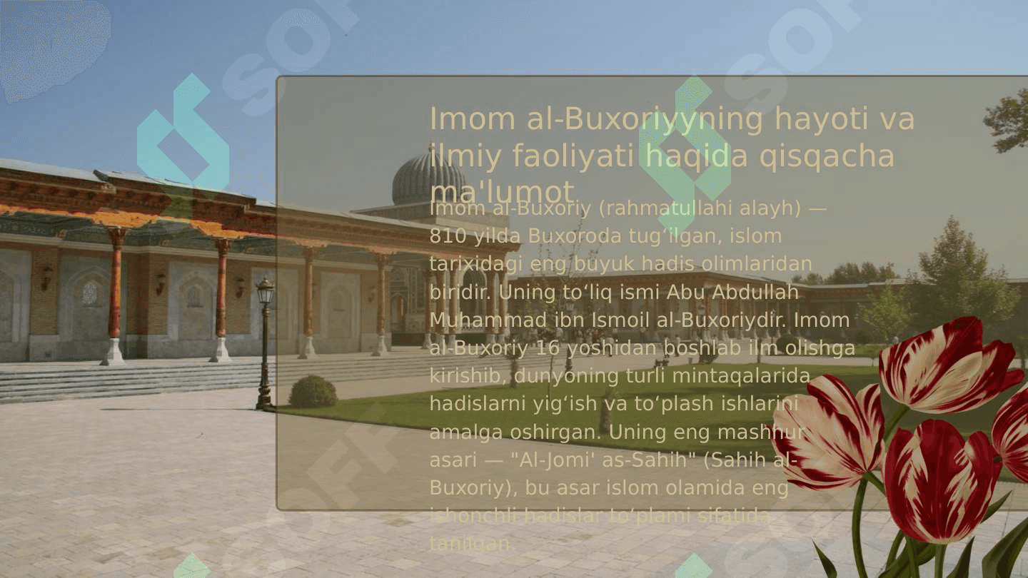 Imom al Buxoriyning Pedagogik g'oyalari 3
