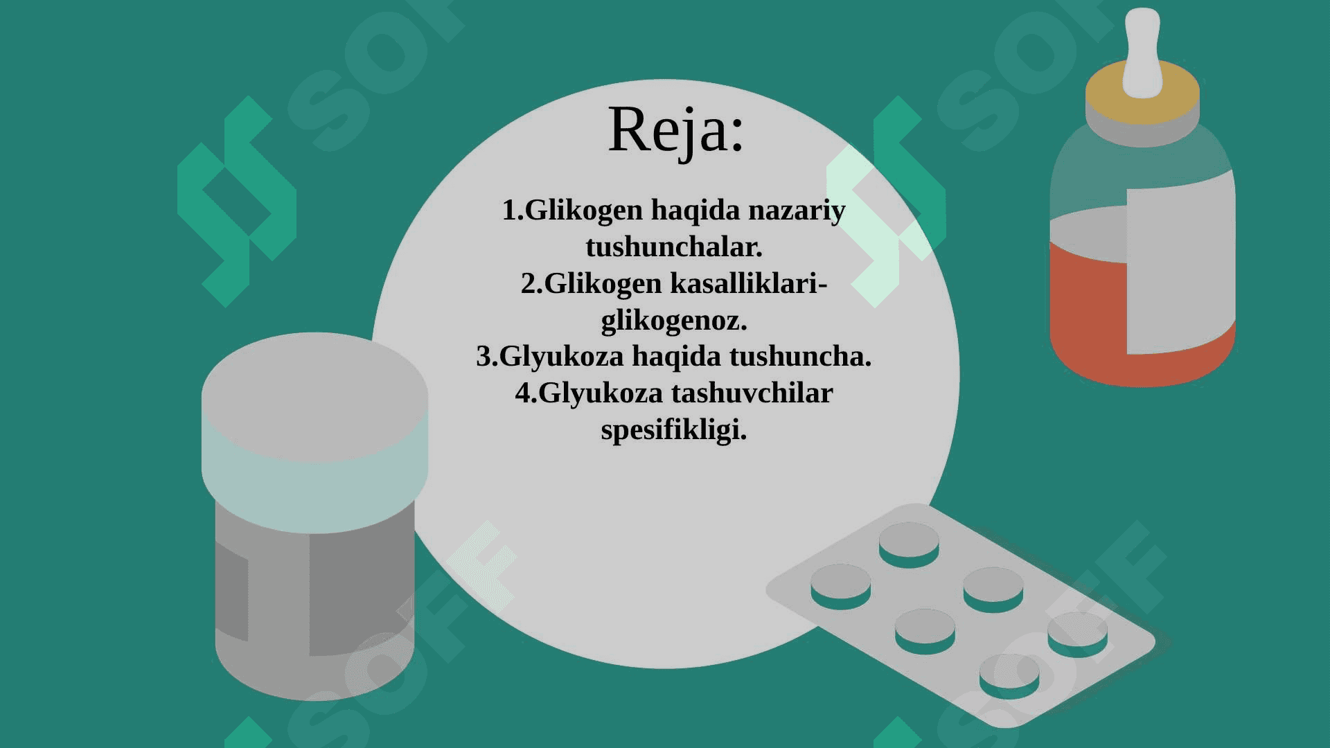 Glikogen kasalliklari glikogenoz va aglikogenozlar 4