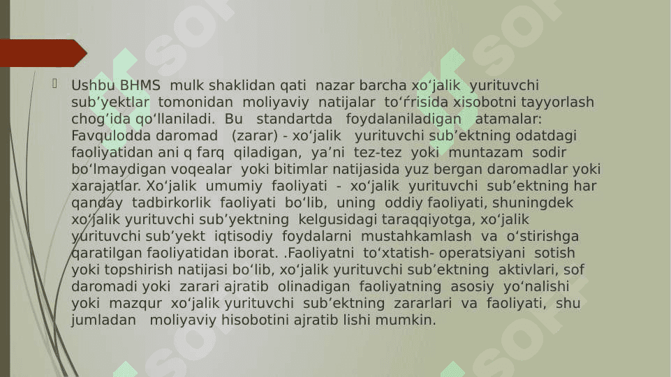 Molyaviy natijalar to’g’risida xisobot 3