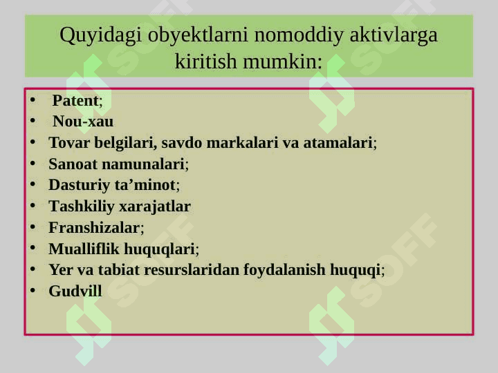 .  NOMODDIY AKTIVLAR HISOBI 6