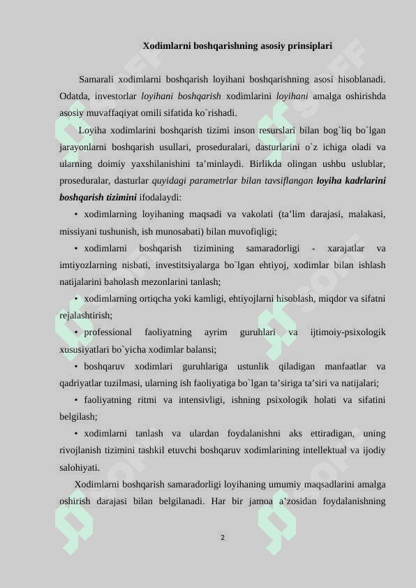 Inson resurslarini boshqarish fanining zamonaviy korxona va tashkilotlarni boshqarishdagi tutgan oʻrni 2