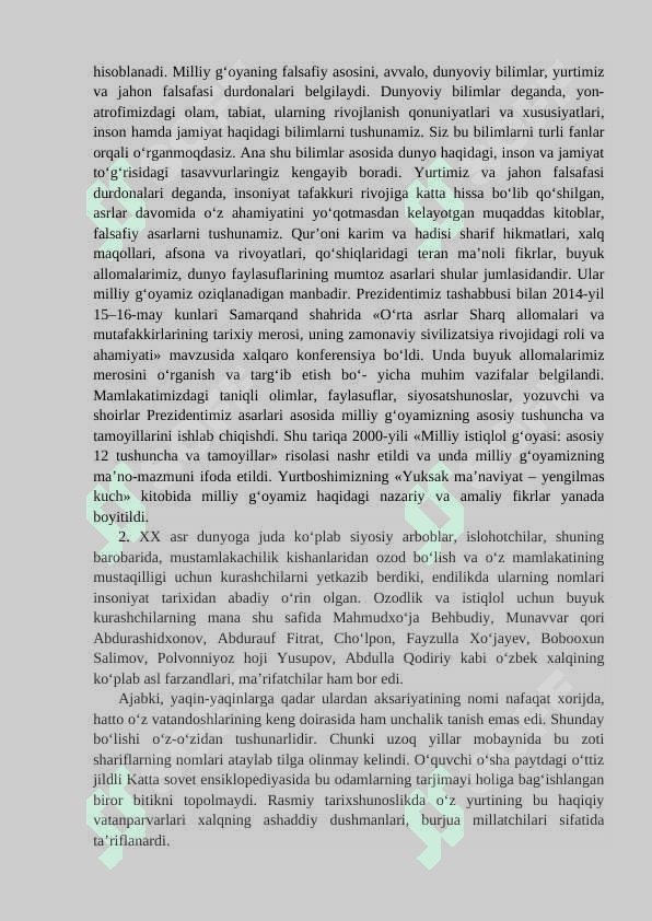 O‘zbekistonda Mustaqillik g’oyalarining tarixiy asoslari 4