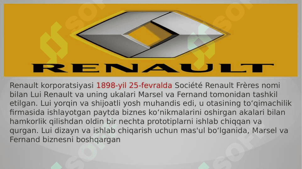 renault kompaniyasi menejmenti va iqtiodiyoti haqida pptx 2