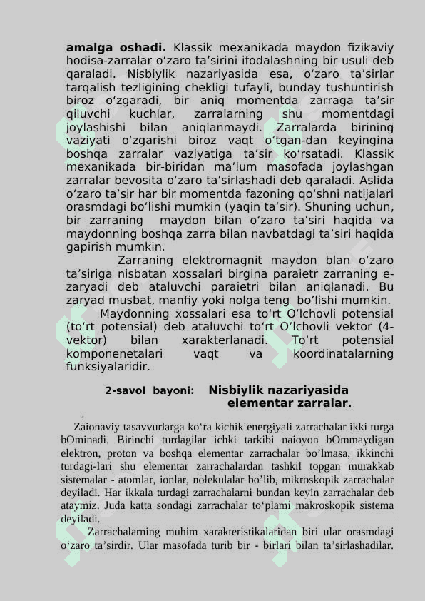 MIKROSKOPIK  ELEKTRODINAMIKA 2