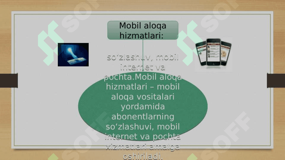 Mobil internet texnologiyalari. Elektron pochta. Ma’lumotlarni yuborish va qabul qilish. 5