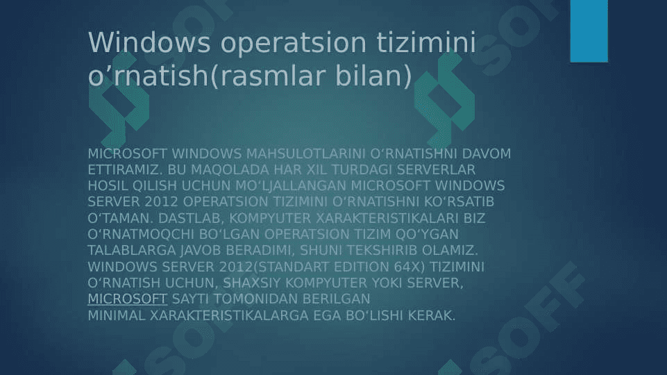 Operatsion tizimlar 2