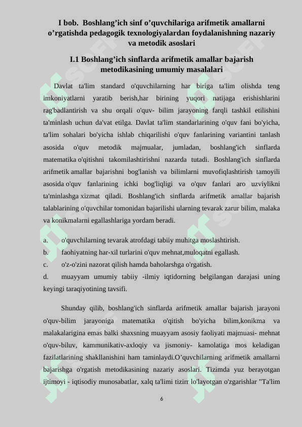 Boshlang'ich sinflarda algebra elementlarini o'qitish 6
