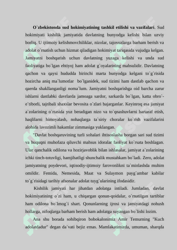 O'ZBEKISTONDA SUD ORGANLARI TIZIMI 2